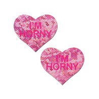 Pastease I'm Horny Heart Pink/Red