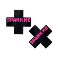 Pastease Premium Spank Me Plus - Black/Pink O/S