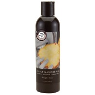 Earthly Body Edible Massage Oil 8 oz Pineapple