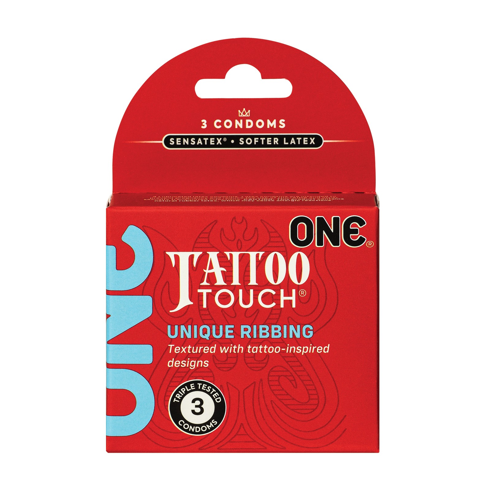 Preservativos One Tattoo Touch Pack de 3