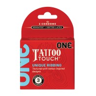 Preservativos One Tattoo Touch Pack de 3