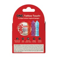 Preservativos One Tattoo Touch Pack de 3