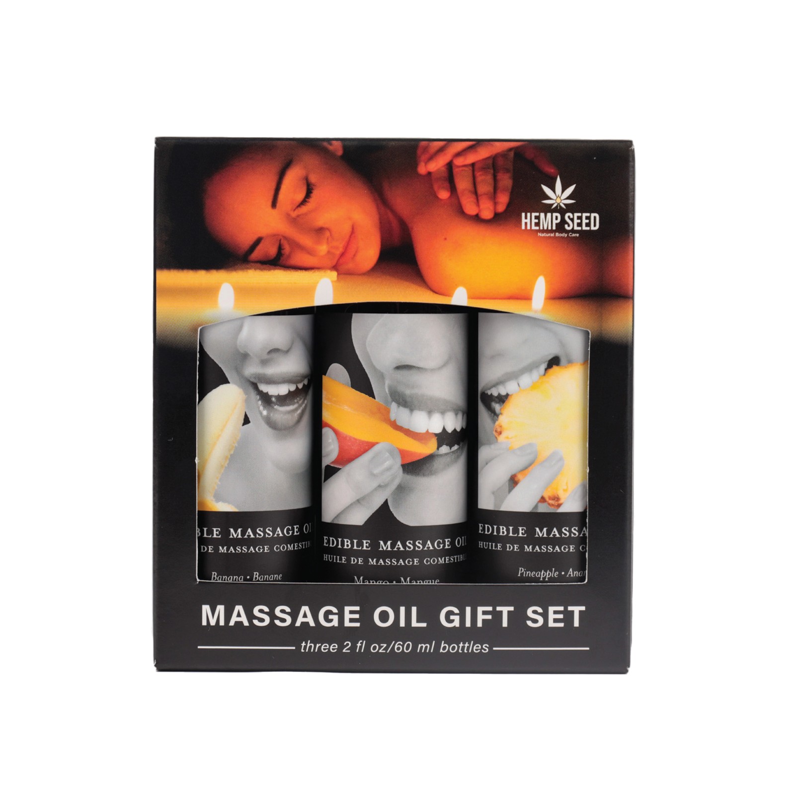 Earthly Body Edible Massage Oil Gift Set - Tropical Trio