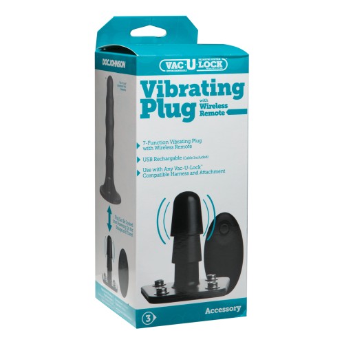 Plug Vibrante Vac-U-Lock con Control Remoto