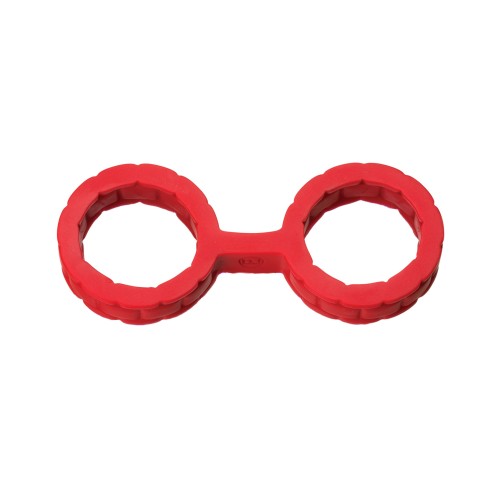 Japanese Bondage Silicone Cuffs Small Red