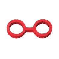 Japanese Bondage Silicone Cuffs Small Red