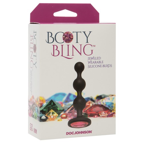 Booty Bling Perlas Silicona Usables Rosa