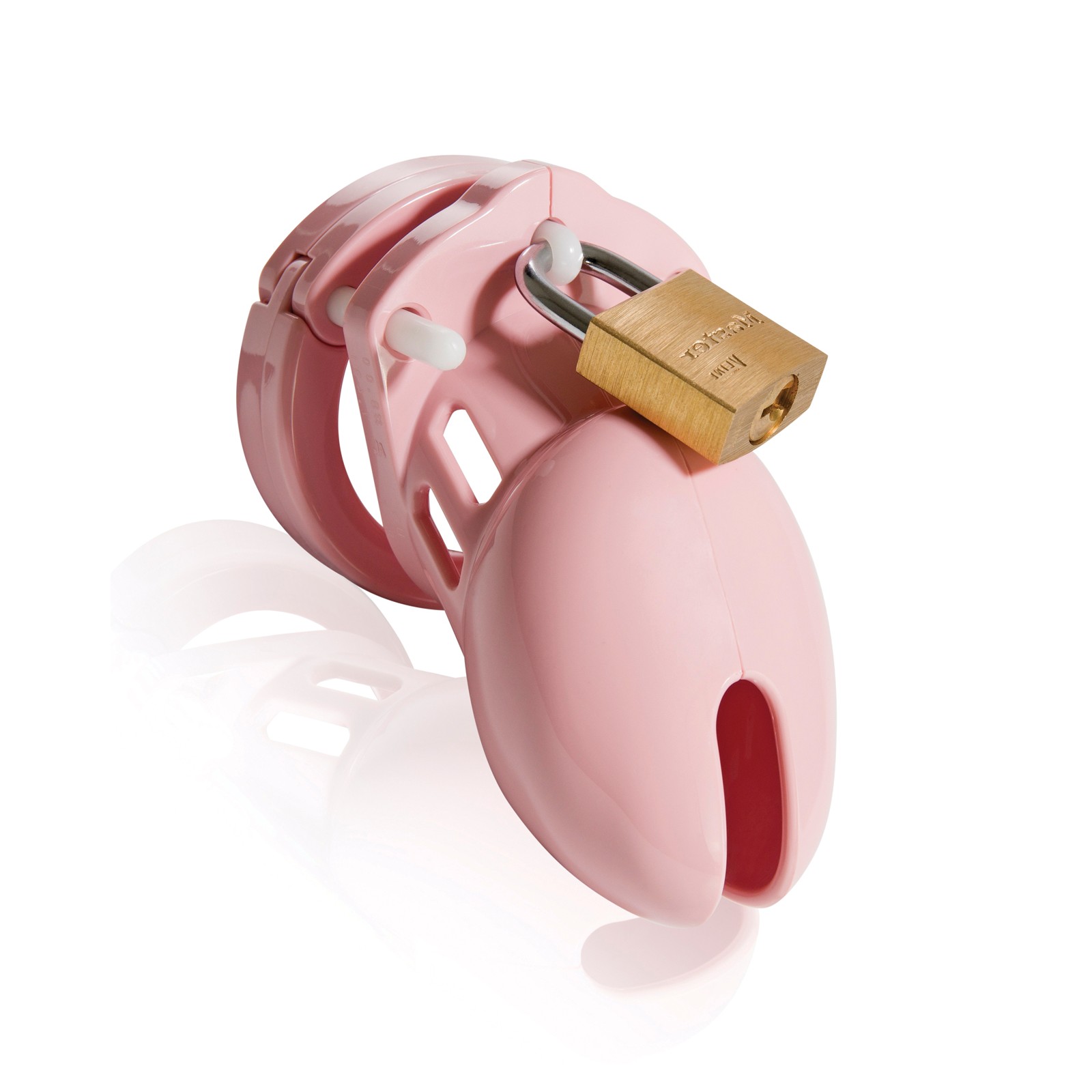 CB-6000S 2 1/2" Cock Cage & Lock Set - Pink