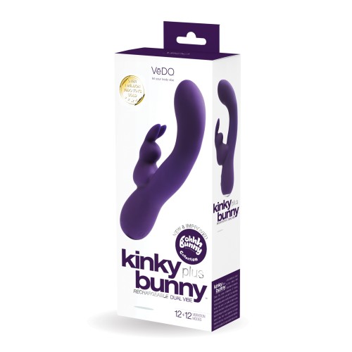 VeDO Kinky Bunny Plus Dual Vibe - Deep Purple