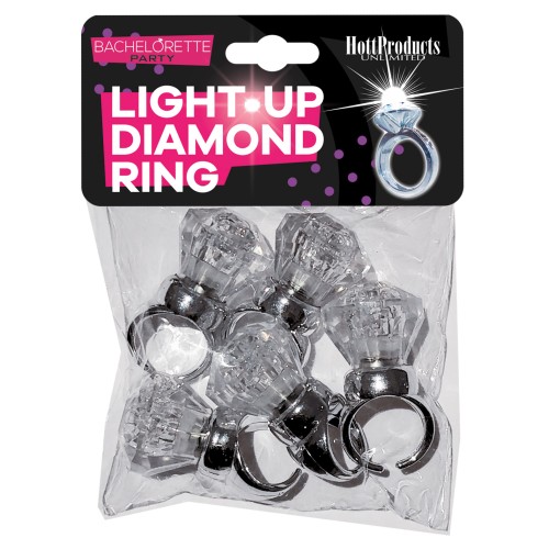 Light Up Diamond Ring - Pack of 5