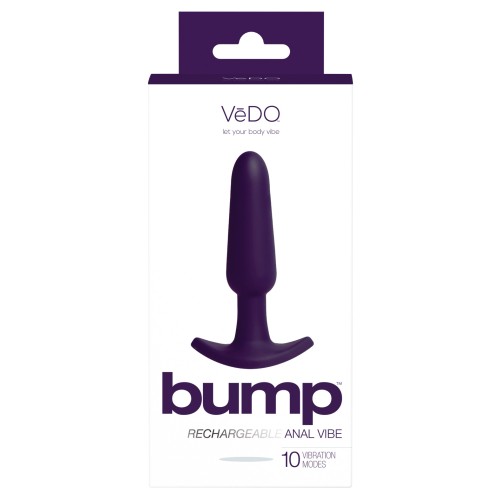 VeDO Bump Rechargeable Anal Vibe in Deep Purple