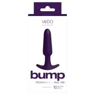 VeDO Bump Rechargeable Anal Vibe in Deep Purple