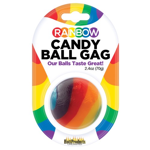 Rainbow Candy Ball Gag Strawberry