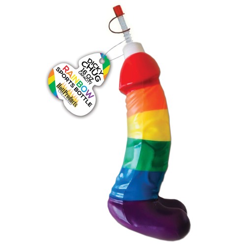 Rainbow Dicky Sports Bottle for Fun