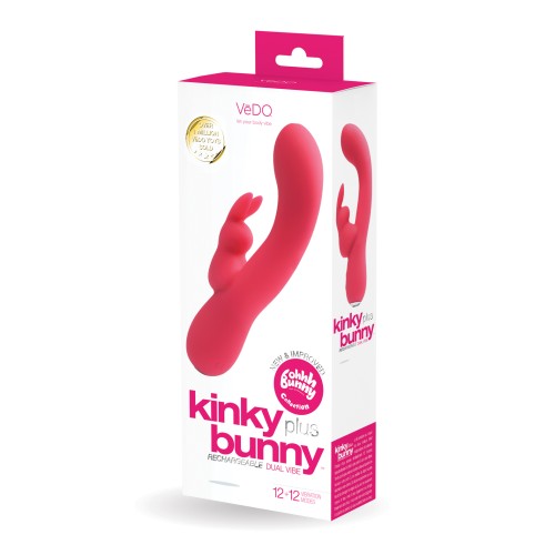 VeDO Kinky Bunny Plus Dual Vibe Foxy Pink