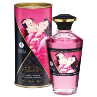 Shunga Warming Oil - Raspberry Flavored