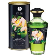 Shunga Organica Warming Oil 3.5 oz Green Tea