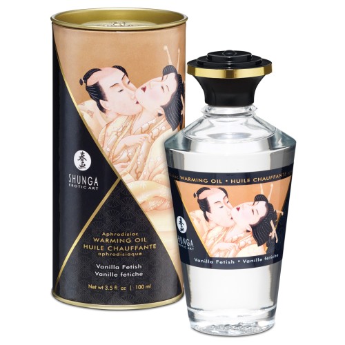 Aceite Calentable Shunga Fetiche de Vainilla 3.5 oz