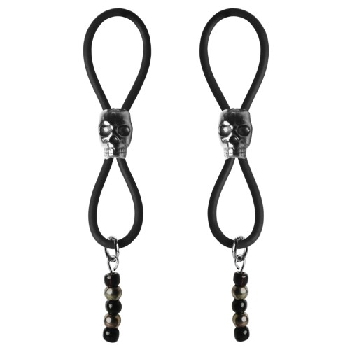 Nipple Halos Black Skull Slider