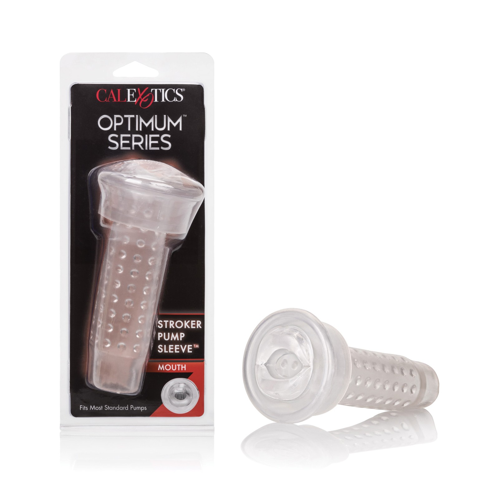 Optimum Series Clear Mouth Stroker Pump Sleeve