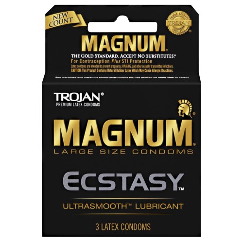 Condones Trojan Magnum Ecstasy Caja de 3