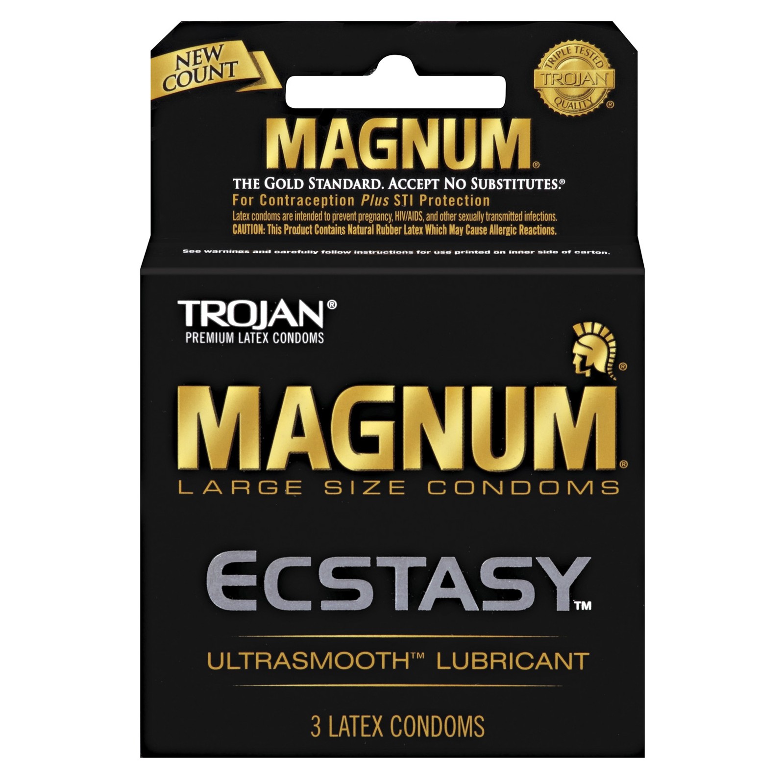 Condones Trojan Magnum Ecstasy Caja de 3