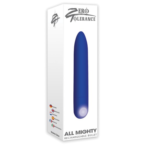 Zero Tolerance Rechargeable Bullet Vibrator - Blue