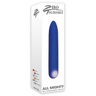 Vibrador Bullet Recargable Zero Tolerance - Azul