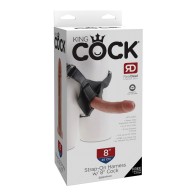 King Cock Strap-On Harness with 8 inch Cock - Realistic Design