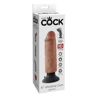 King Cock 6" Vibrating Cock - Maximum Satisfaction