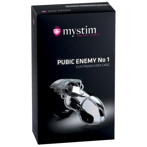 Mystim Pubic Enemy No 1 Cock Cage - Clear