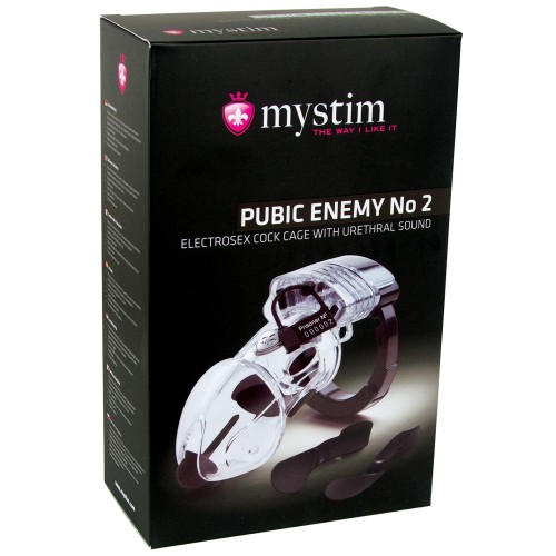 Mystim Pubic Enemy Cock Cage Clear