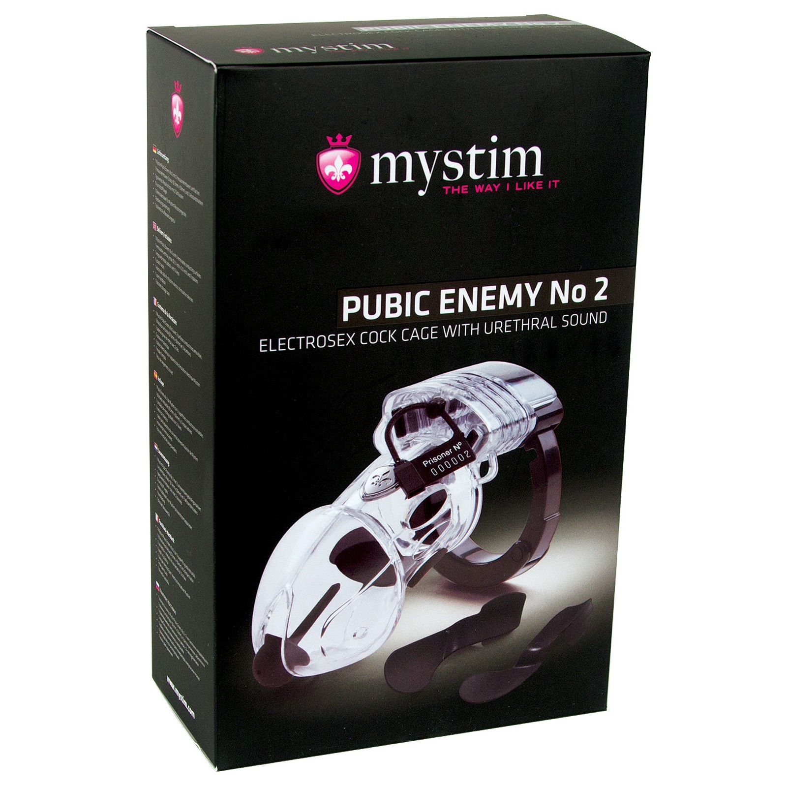 Mystim Pubic Enemy Cock Cage Clear