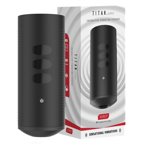 Kiiroo TITAN - Masturbador Interactivo Vibrante - Negro