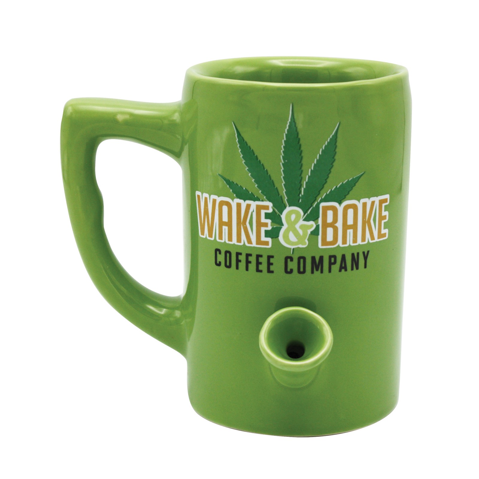 Taza Wake Bake 10 oz Verde