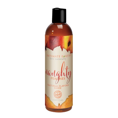 Intimate Earth Natural Flavors Glide - Naughty Peaches