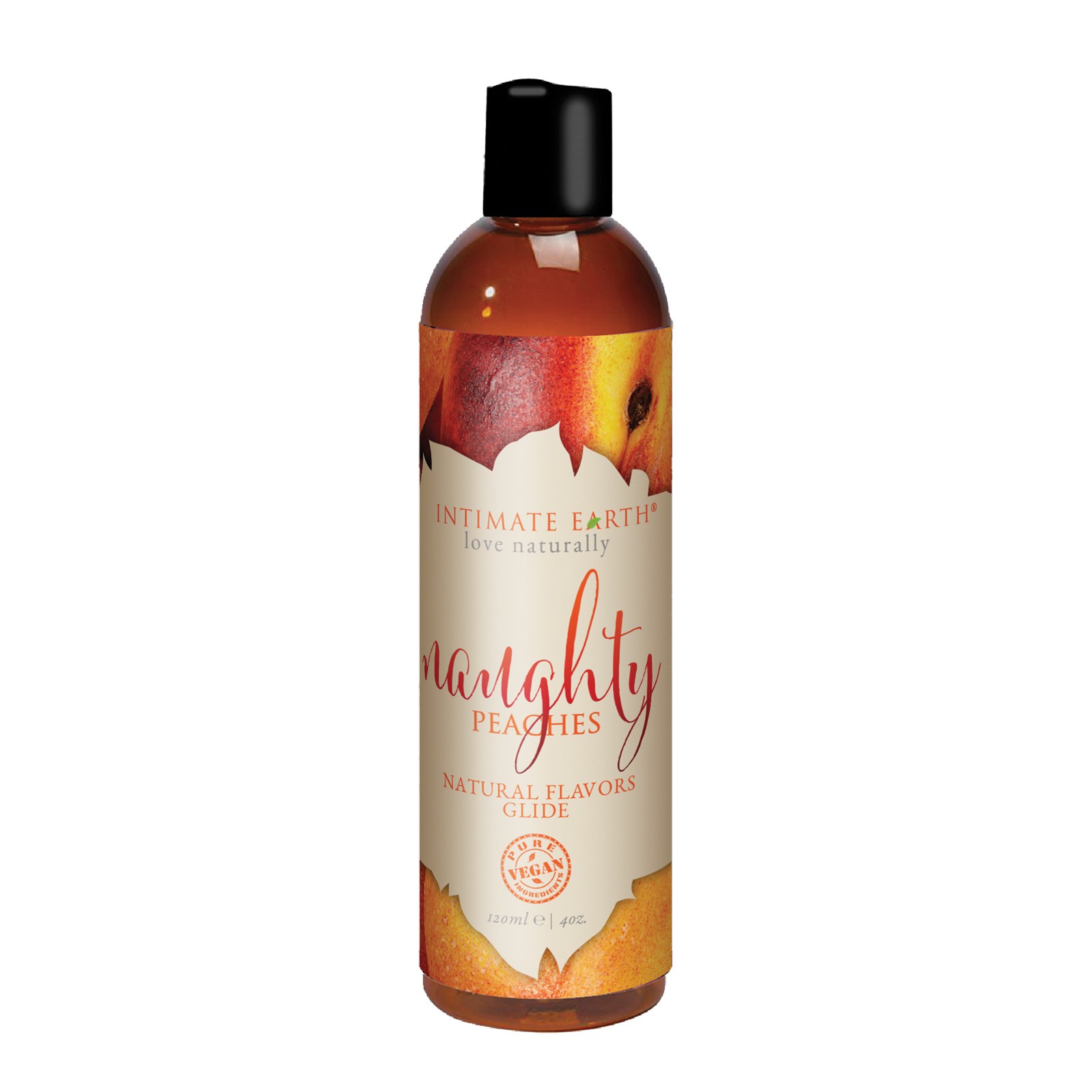 Intimate Earth Natural Flavors Glide - Naughty Peaches