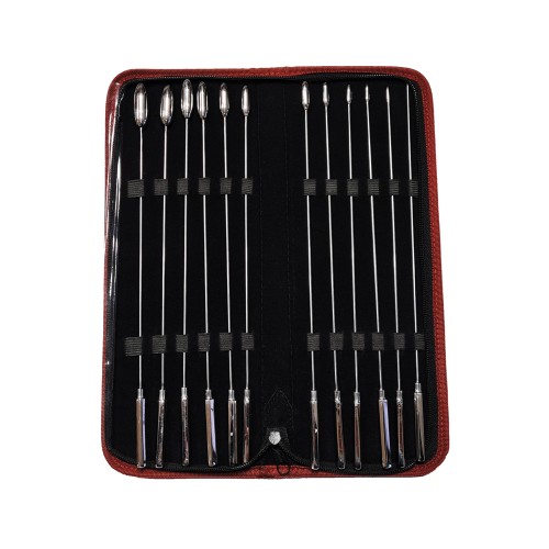 Rouge Stainless Steel Rosebud Dilator Set - 12 Sizes