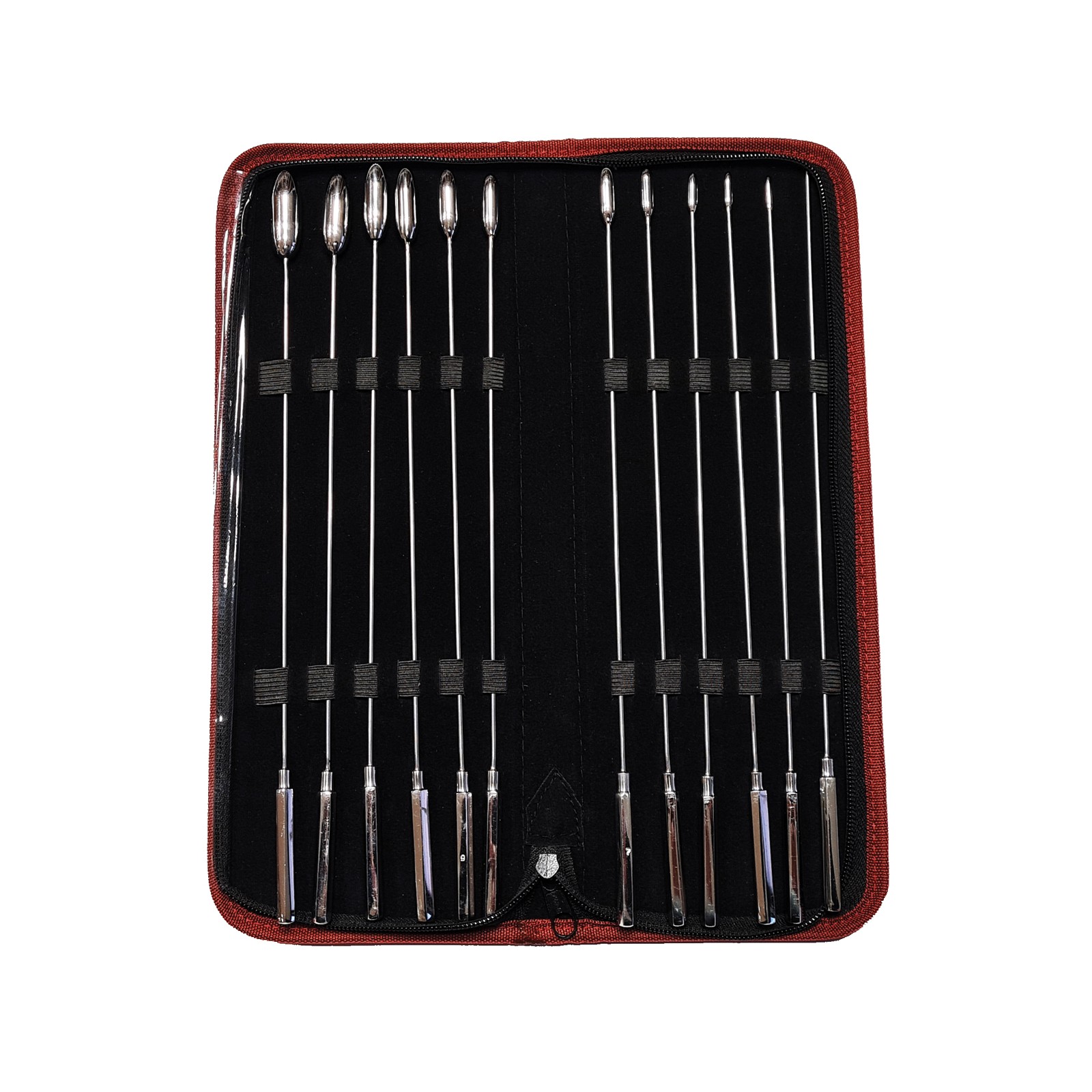 Rouge Stainless Steel Rosebud Dilator Set - 12 Sizes