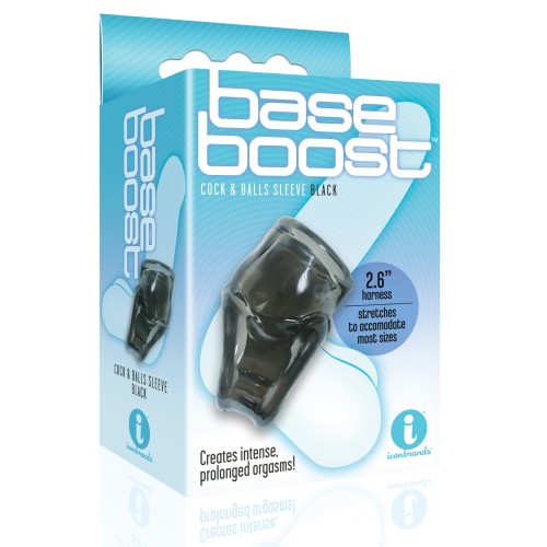 The 9's Base Boost Cock & Balls Sleeve - Black