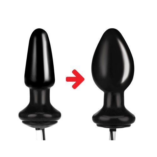 Plug Anal Vibrante Inflatable de Lux Fetish de 4 pulgadas