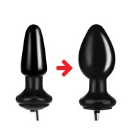 Lux Fetish Inflatable Vibrating Butt Plug 4 inch