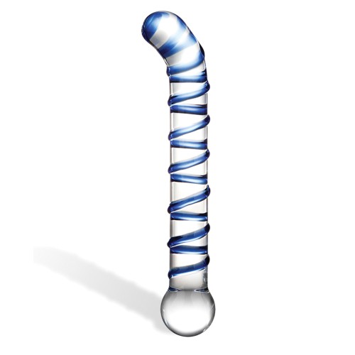 Glas Mr. Swirly G-Spot Glass Dildo - 6.5 Inches