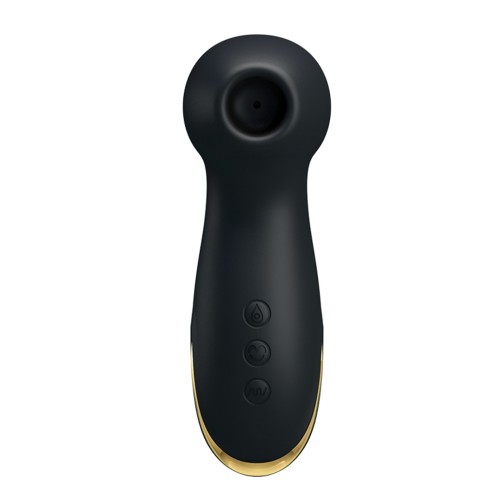 Pretty Love Hammer Vibration and Suction Toy - Black & Gold