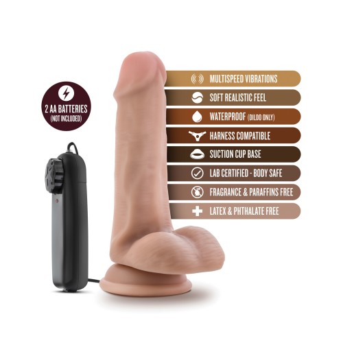 Dildo Blush Dr. Skin Dr. Rob de 6" Vibrante - Vainilla