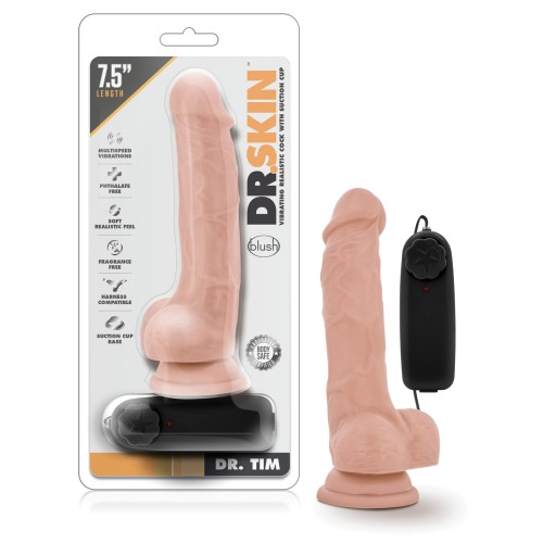 Dr. Tim 7.5 Inch Cock with Suction Cup Vanilla