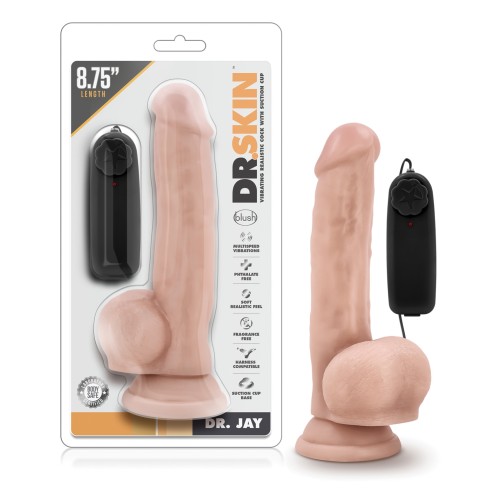 Blush Dr. Skin Dr. Jay 8.75" Pene con Ventosa - Vainilla