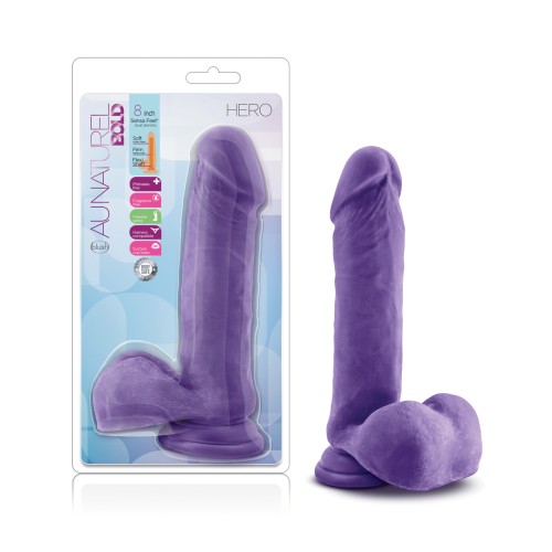 Blush Au Naturel Bold Hero 8 Inch Dildo Purple