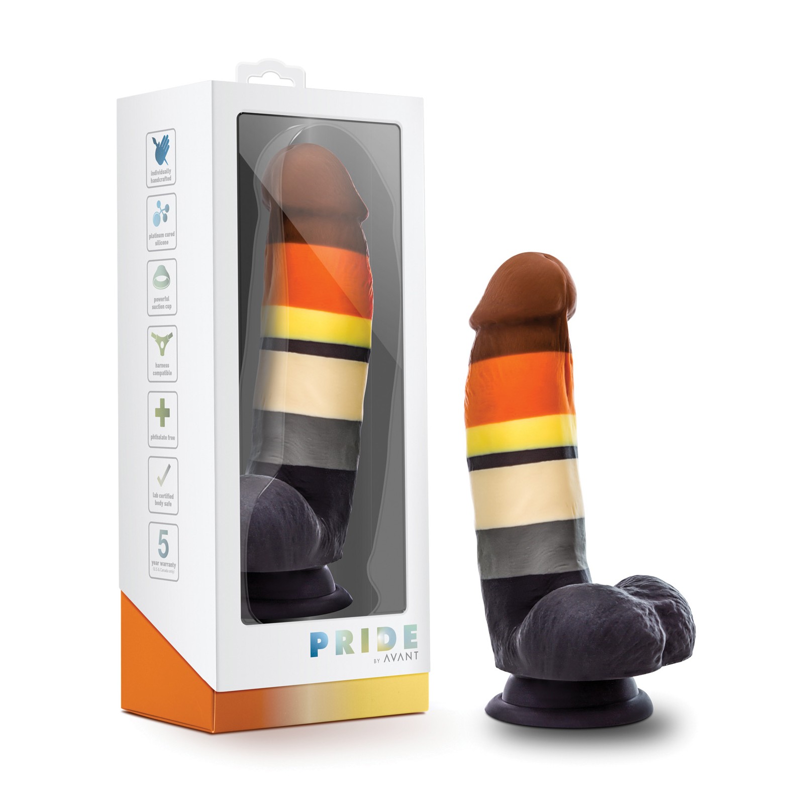 Blush Avant P9 Bear Pride Dildo Multi Color