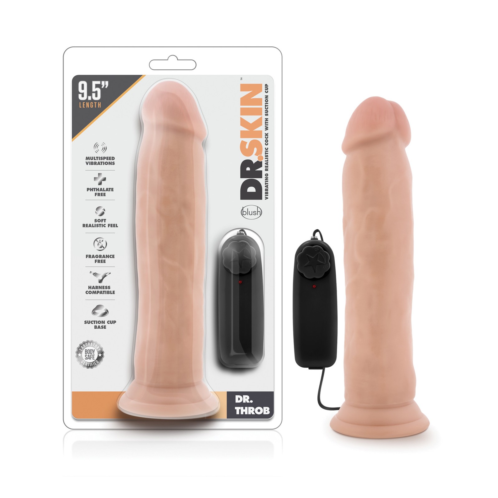 Vibrating Cock with Suction Cup - Doctor Edition